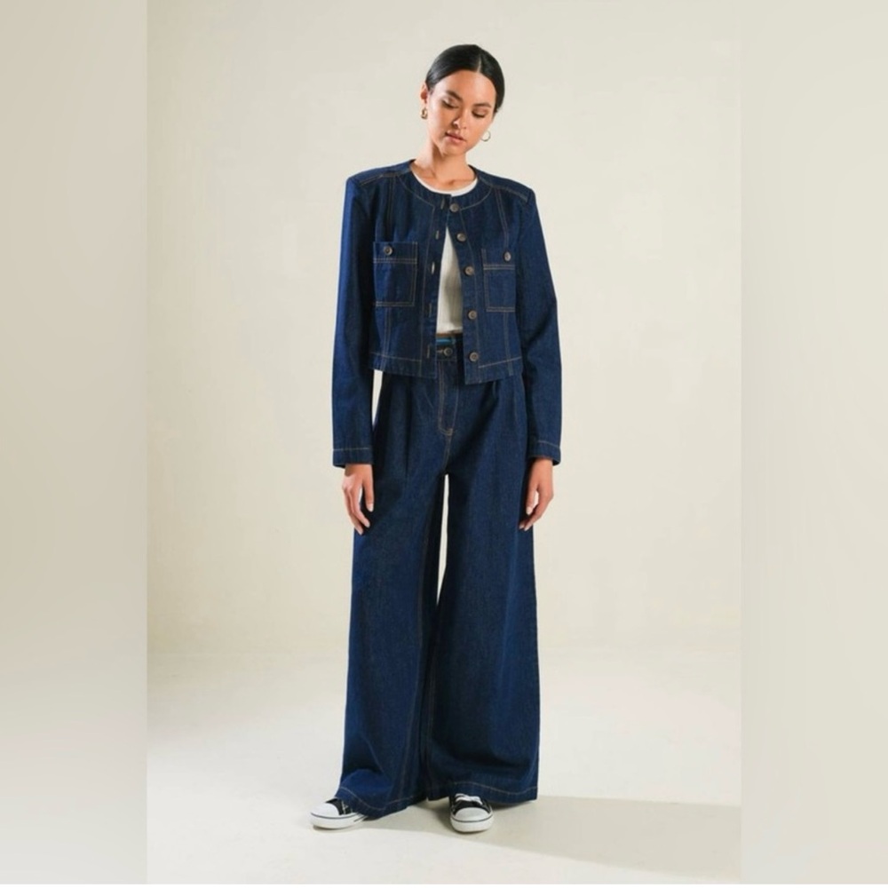 🆕 CRISP CANVAS DENIM JACKET AND PANTS